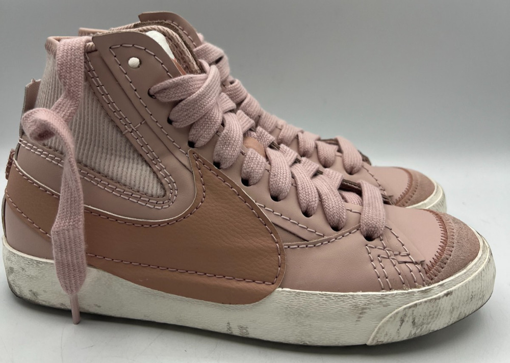 Nike Blazer Mid 77 Jumbo Womens 7.5 Pink Oxford High Top DQ1471-600 Sneakers
